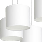 żyrandol Arden talerz dia 440, white, cylinder shade dia 180, h 150 white 5xE27