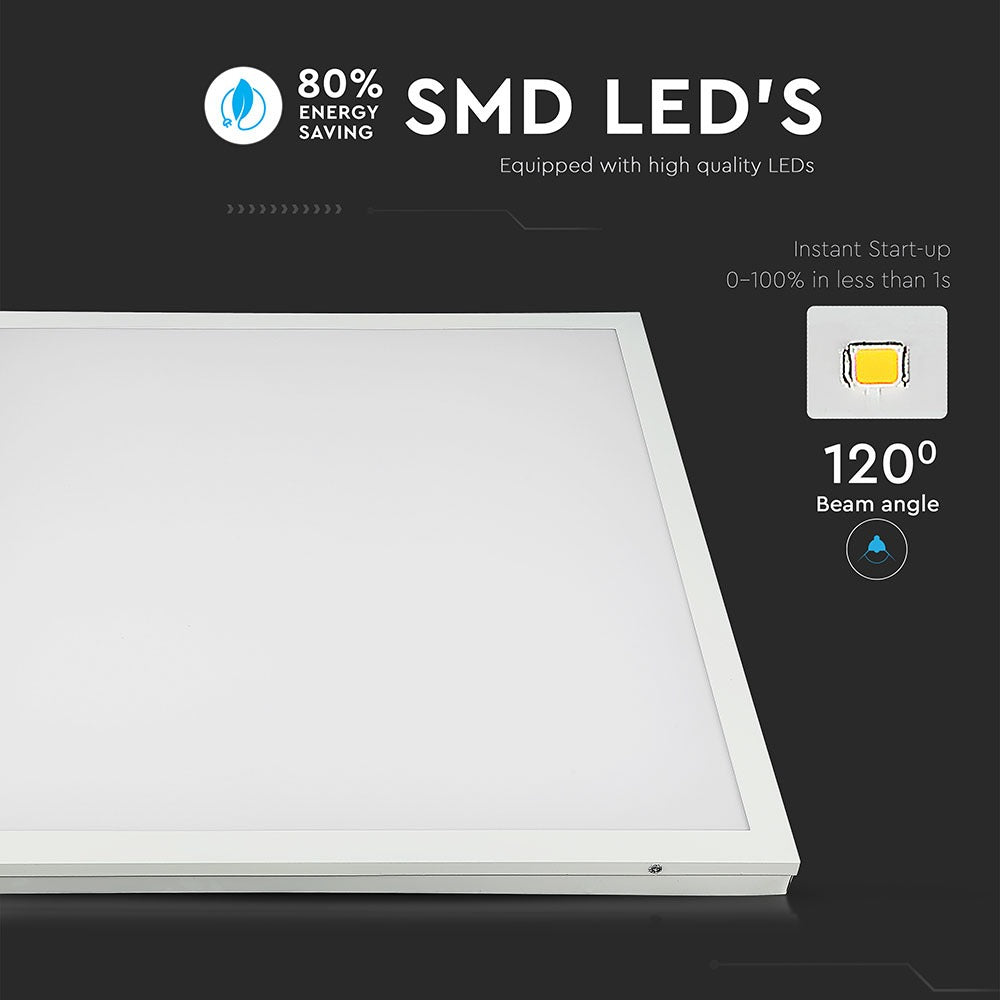 25W Panel LED 600x600mm / Zasilacz wbudowany / Barwa:6400K / Skuteczność 160lm/W