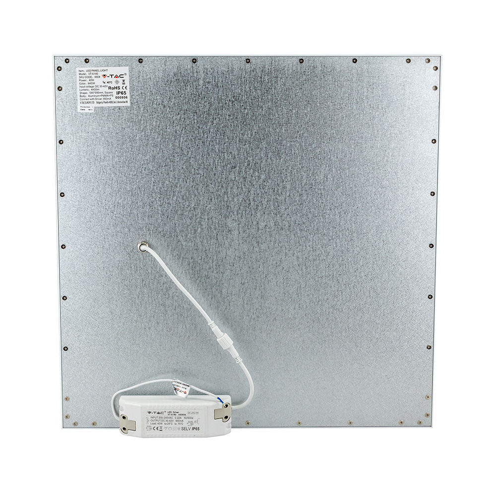 40W Panel LED 600x600mm / Barwa:6400K / IP65 / Opakowanie: 6szt.