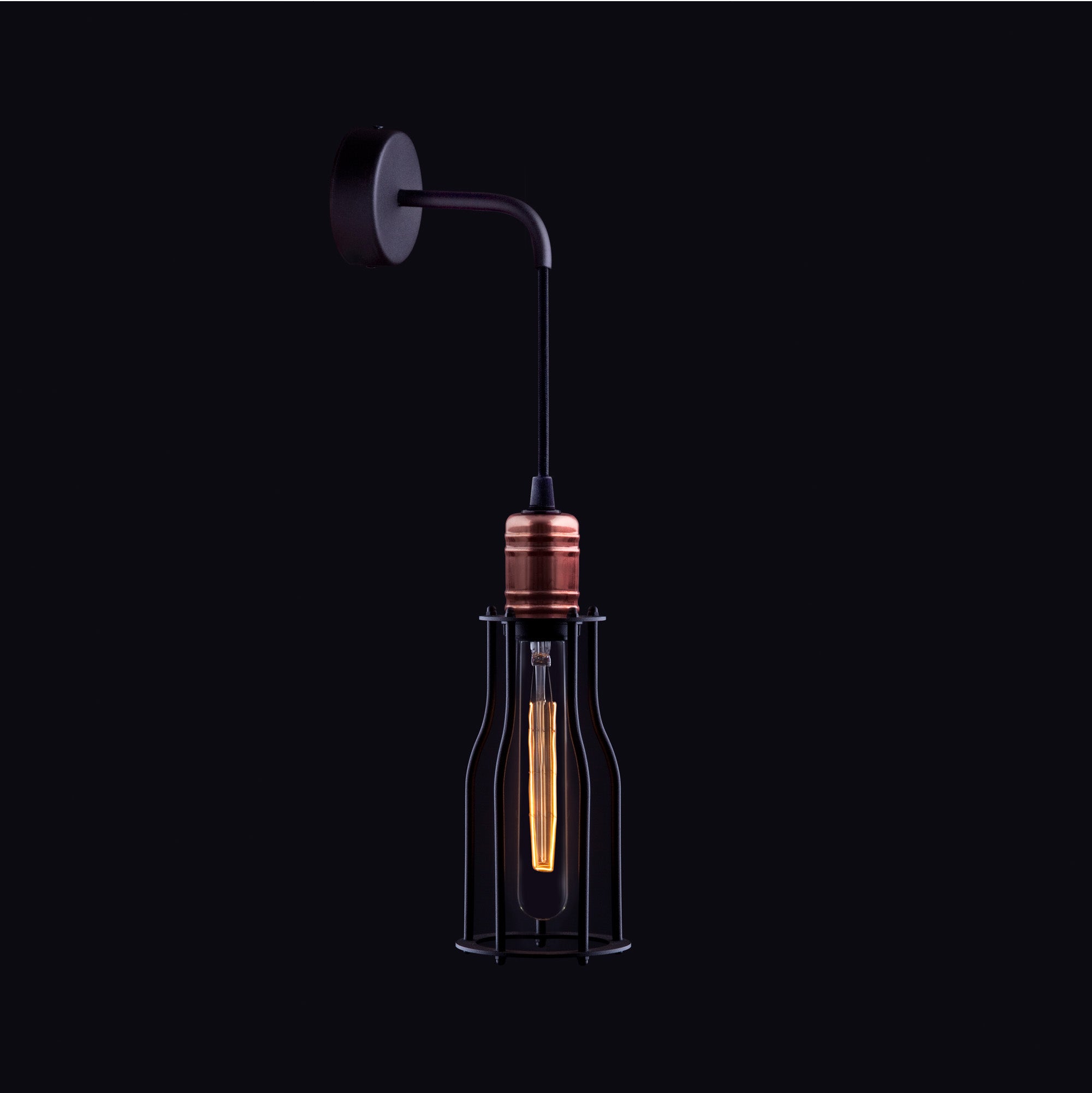 Nowodvorski Kinkiet WORKSHOP 25W only LED 50/60Hz - Stal lakierowana - Czarny