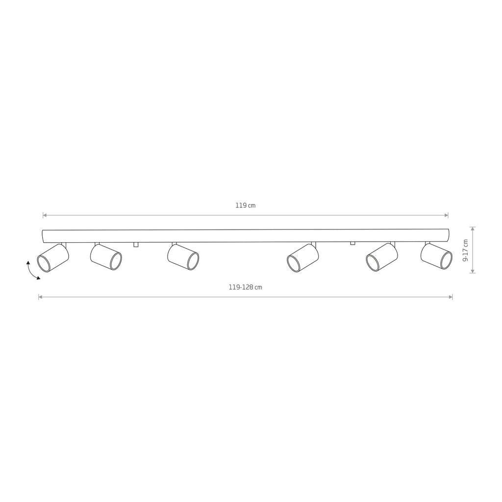 Nowodvorski Reflektorek / Spot EYE SPOT 6x10W only LED 50/60Hz - Stal lakierowana - Grafitowy 6610