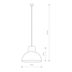 Nowodvorski Lampa wisząca WORKS 25W only LED 50/60Hz - Stal lakierowana - Czarny 6613