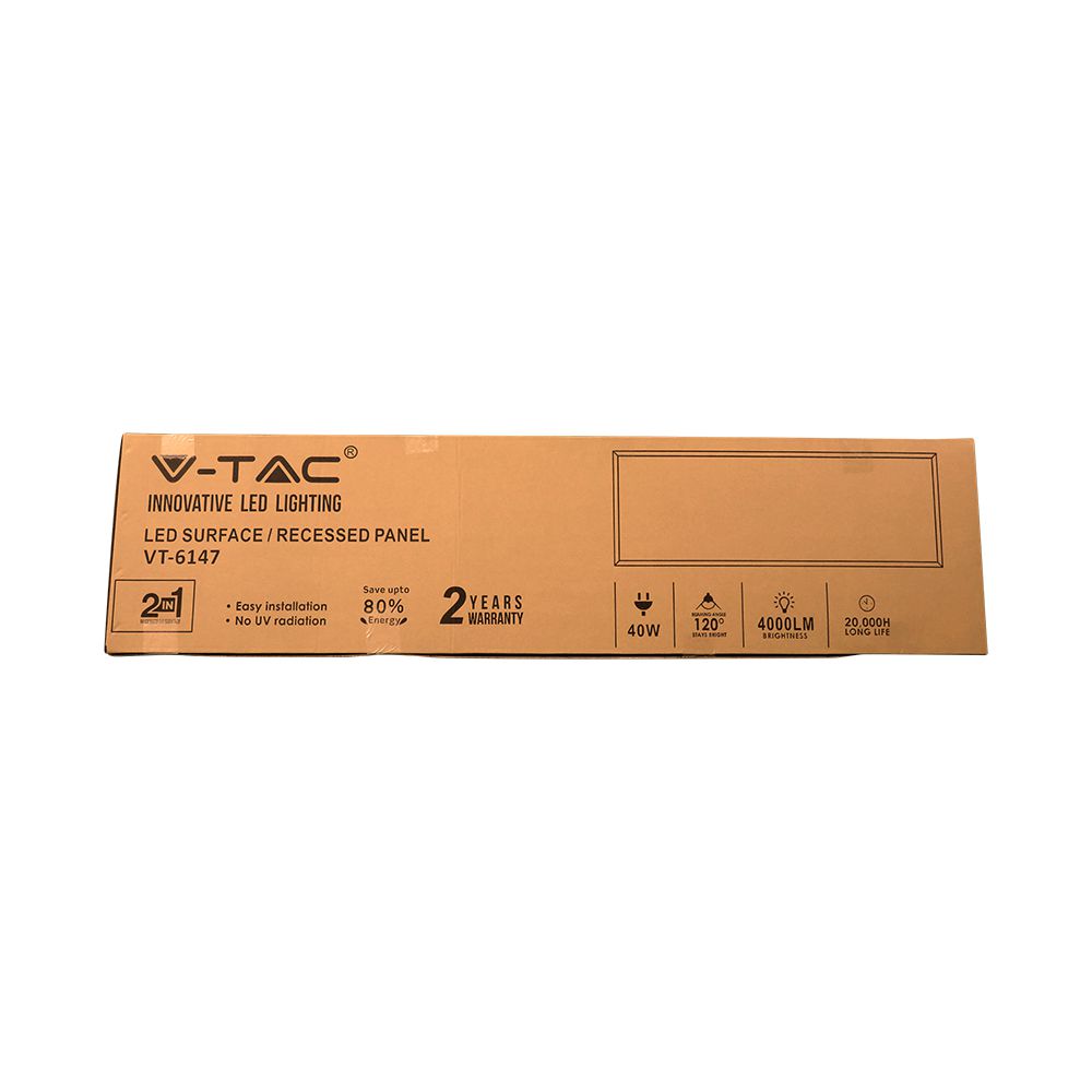 40W Panel LED 1200x300mm / 2w1 / Barwa:4000K / Opakowanie: 6szt.