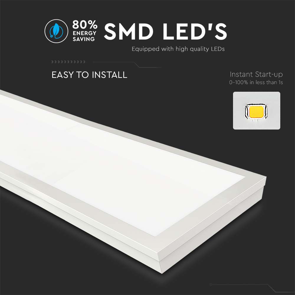 40W Panel LED 1200x300mm / 2w1 / Barwa:6500K / Opakowanie: 6szt.