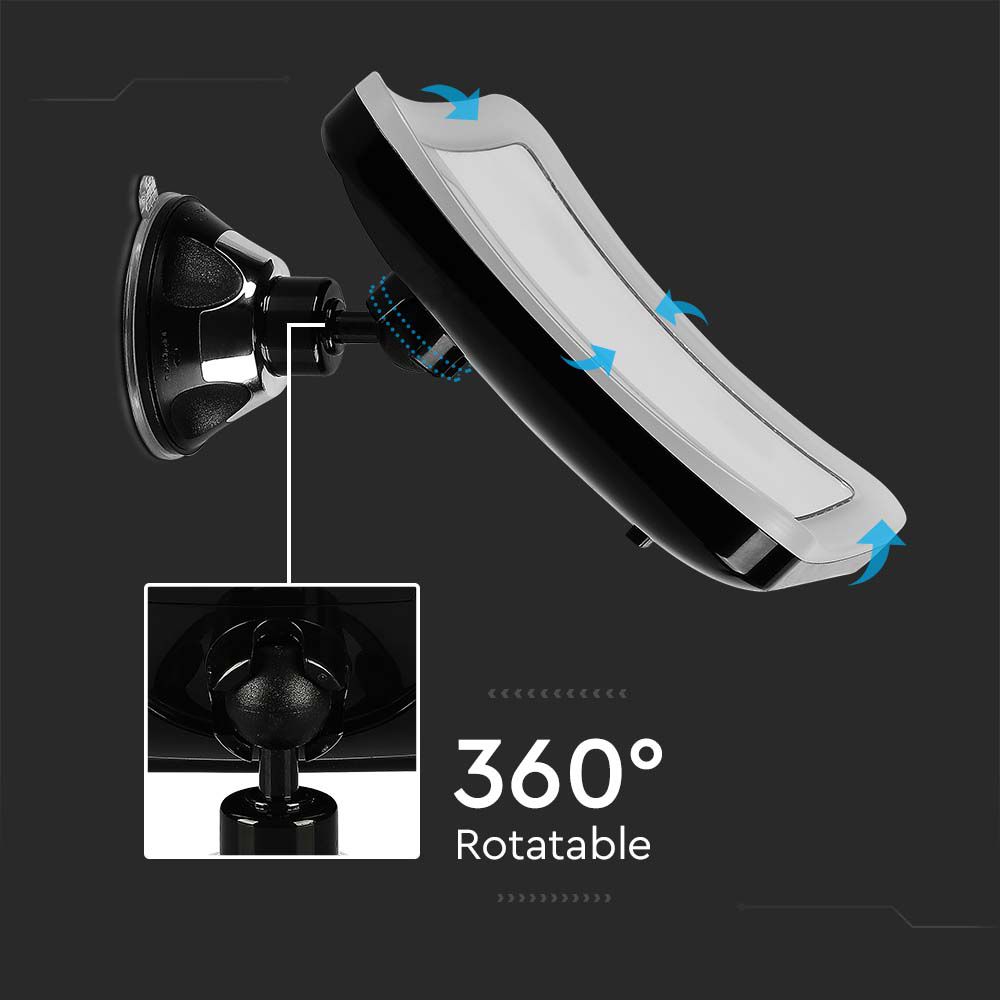 3.2W Lusterko kosmetyczne z przyssawką i podświetleniem LED / Zasilanie: 3xAAA / Barwa:6400k