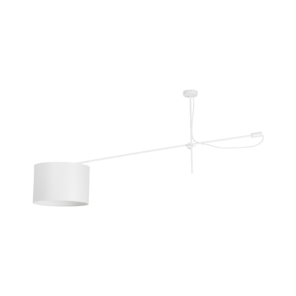 Nowodvorski Lampa przysufitowa VIPER 25W only LED 50/60Hz - Tkanina - Biały