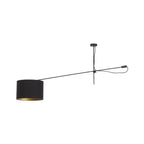 Nowodvorski Lampa przysufitowa VIPER 25W only LED 50/60Hz - Tkanina - Czarno-złoty