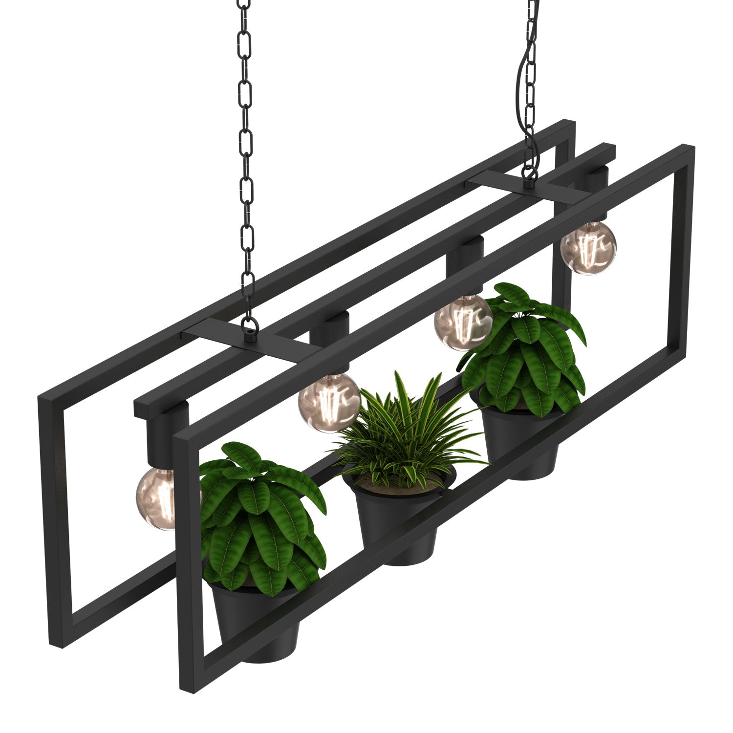 żyrandol Flores black 4xE27