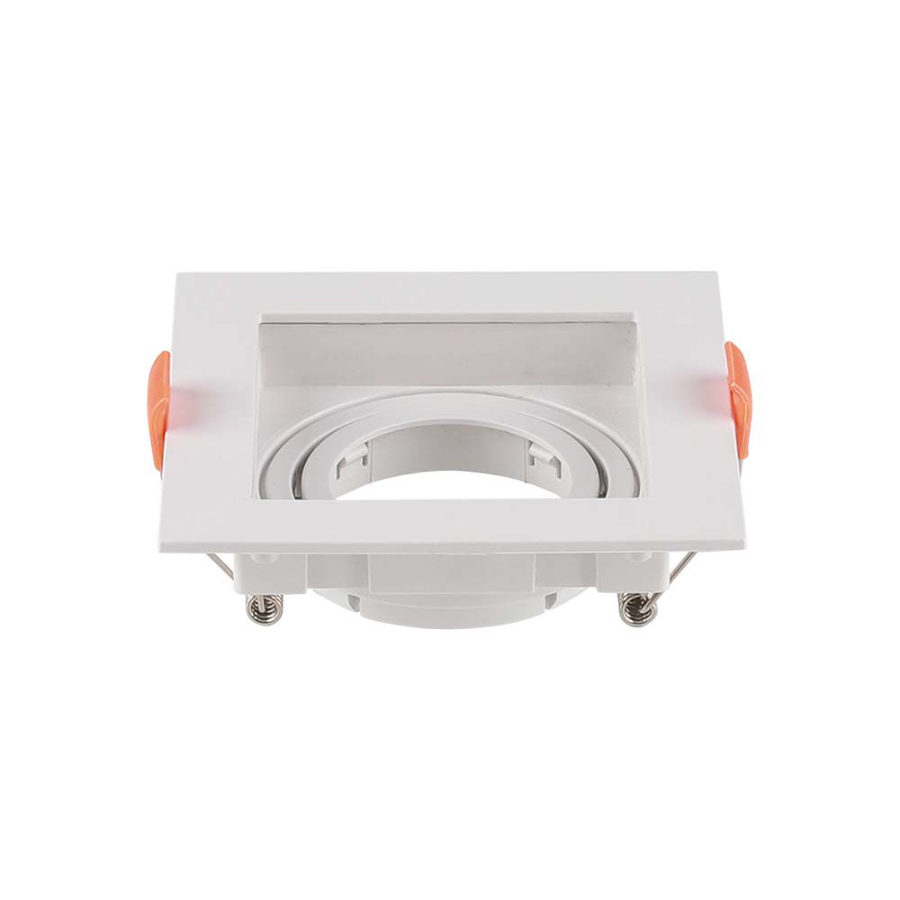 Oprawa wpuszczana Spot / Trzonek:GU10 / Kwadratowa / Biała