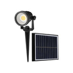2W Oprawa ogrodowa solarna / Barwa:6400K / IP65 / Obudowa: Czarny