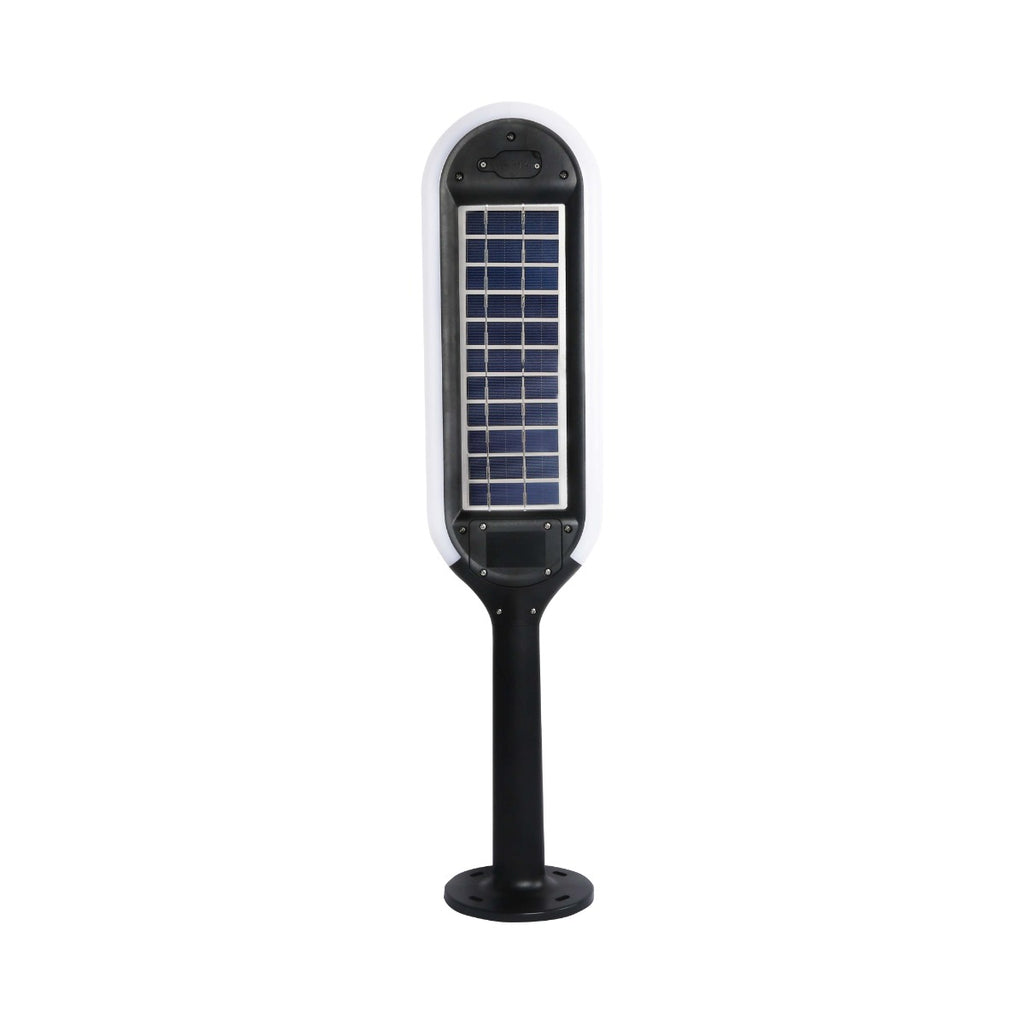 5W Solarny słupek ogrodowy z czujnikiem ruchu / Barwa:3000K / Obudowa: Czarna