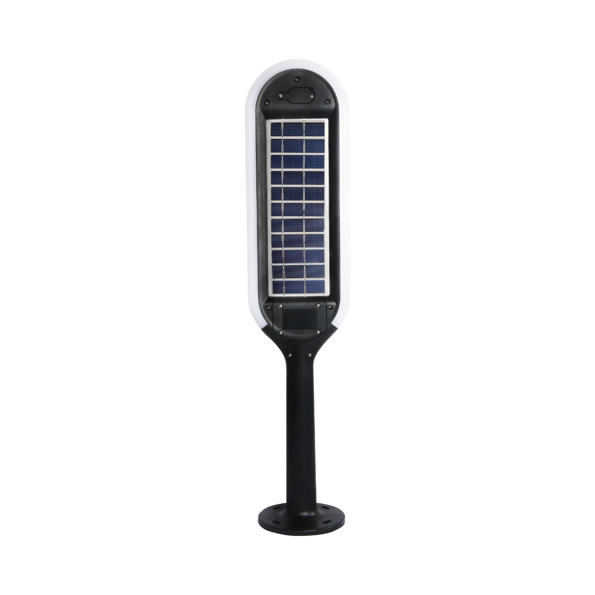 5W Solarny słupek ogrodowy z czujnikiem ruchu / Barwa:3000K / Obudowa: Czarna