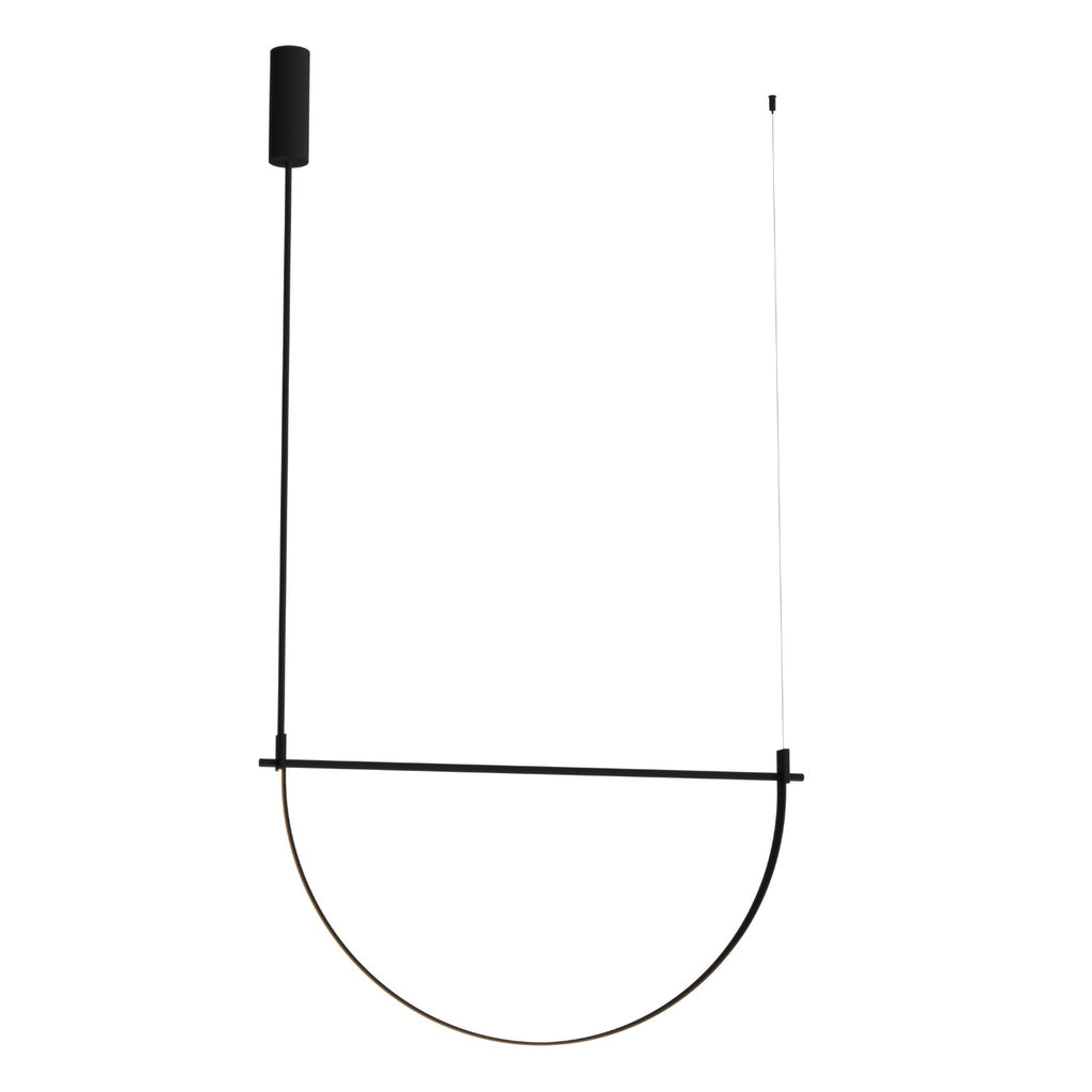 Maxlight Lampa wisząca Victoria 30W - Aluminium - Czarny P0686