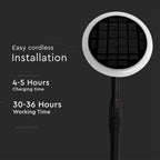 8W Solarny słupek ogrodowy / Barwa:3000K / Obudowa: Czarna