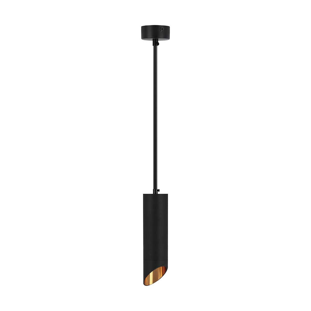 Lampa wisząca / Trzonek:GU10 / Okrągła / Czarna