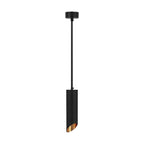 Lampa wisząca / Trzonek:GU10 / Okrągła / Czarna