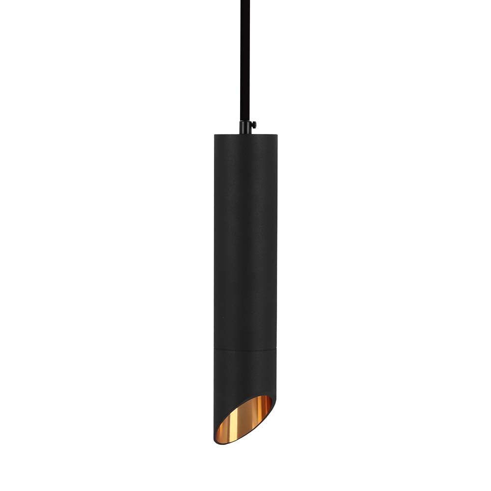Lampa wisząca / Trzonek:GU10 / Okrągła / Czarna
