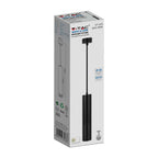 Lampa wisząca / Trzonek:GU10 / Okrągła / Czarna