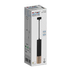 Lampa wisząca / Trzonek:GU10 / Okrągła / Czarna / Złota