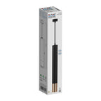 Lampa wisząca / Trzonek:GU10 / Okrągła / Czarna / Złota