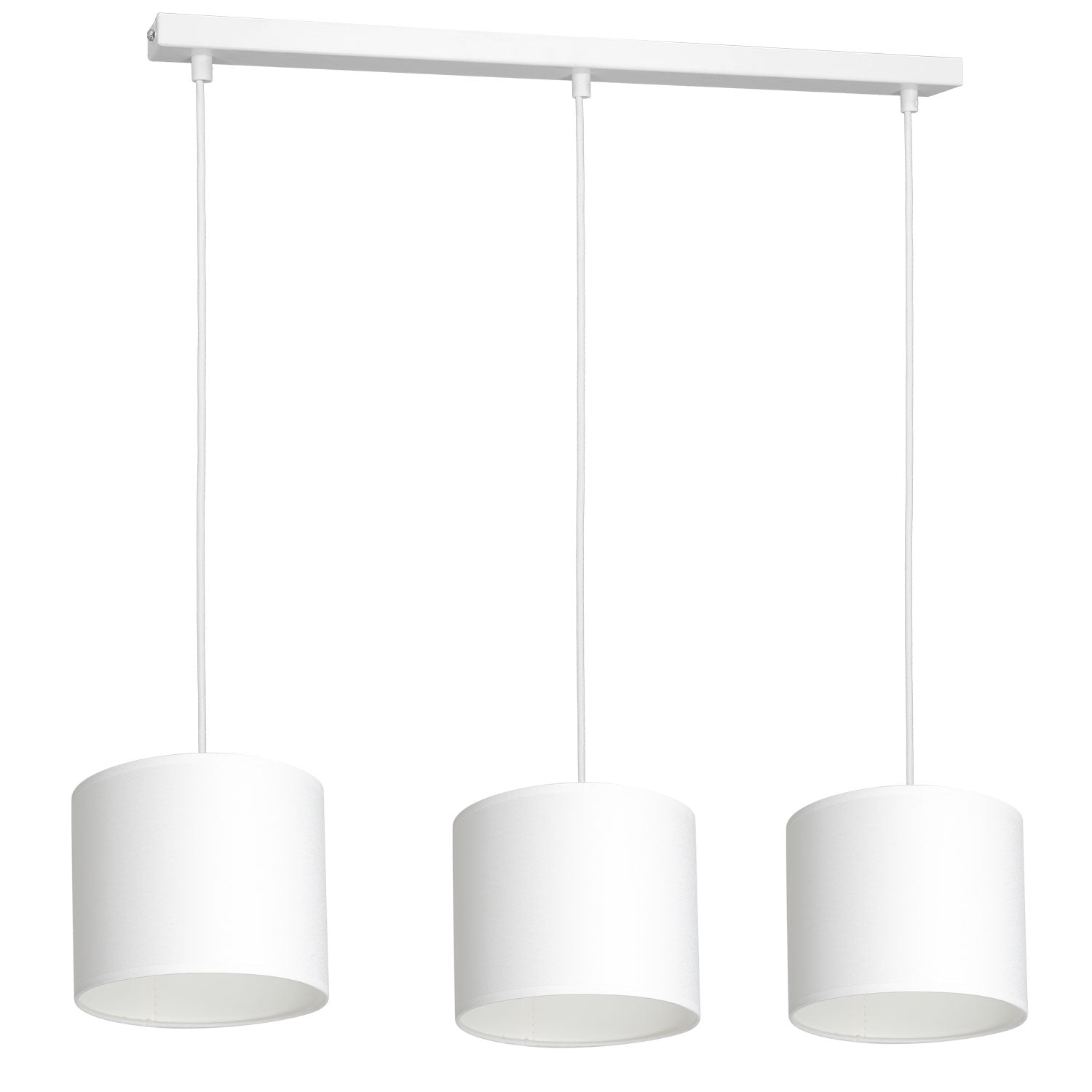 żyrandol Arden listwa, white, cylinder shade dia 180, h 150 white 3xE27