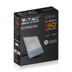 150W Naświetlacz LED SMD / Barwa:6400K / Obudowa: Czarna / Skuteczność 160lm/W