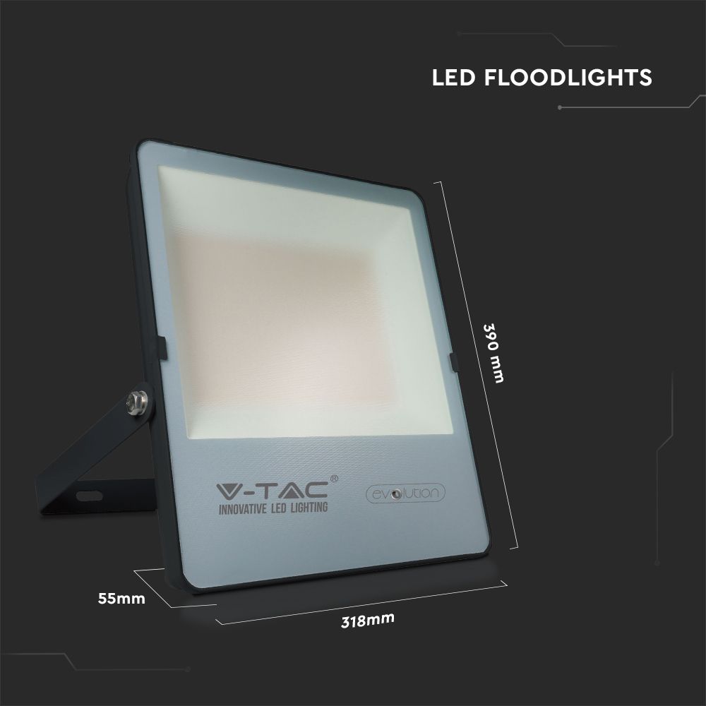 150W Naświetlacz LED 4000K / Obudowa: Czarna / Skuteczność z diody 160lm/W