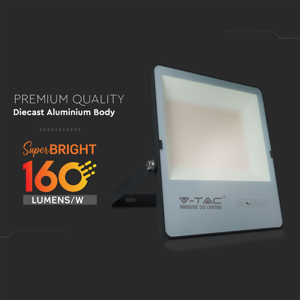 150W Naświetlacz LED 4000K / Obudowa: Czarna / Skuteczność z diody 160lm/W
