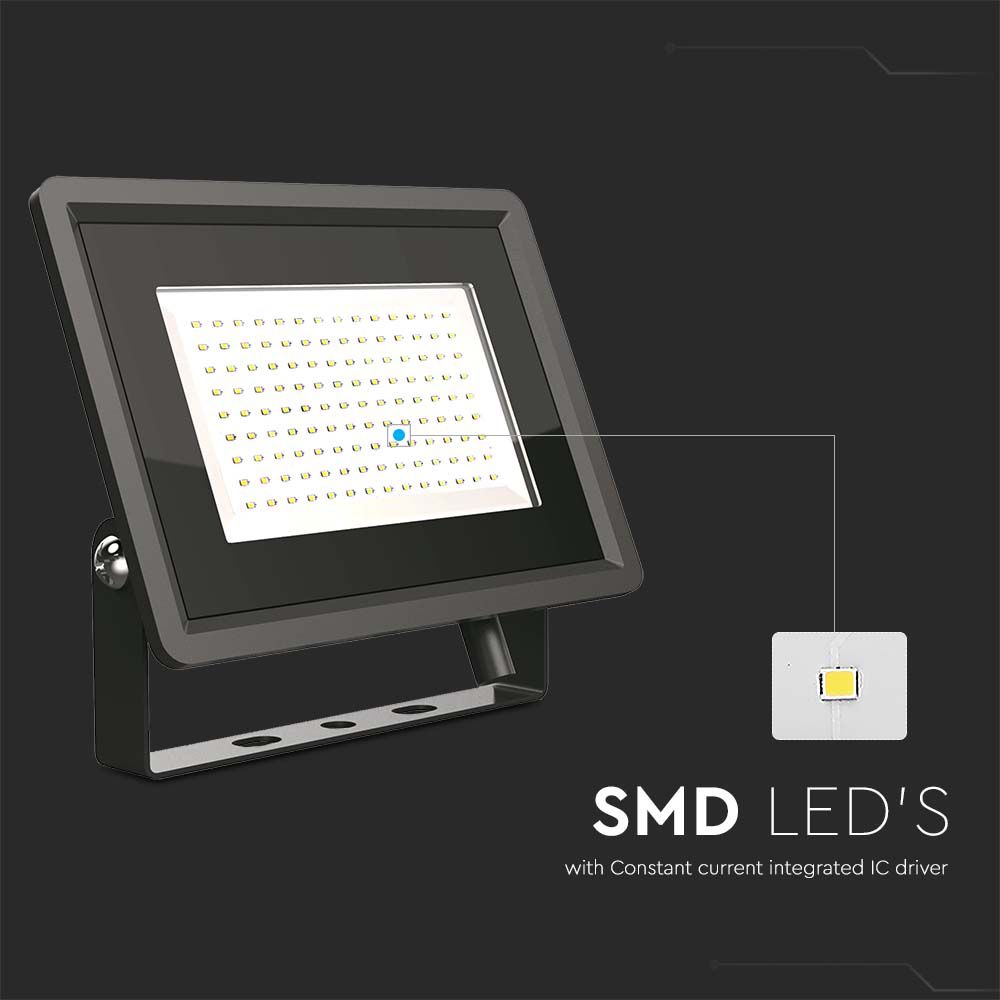 100W Naświetlacz LED / Seria: F-Class / Barwa:3000K / Obudowa: Czarna