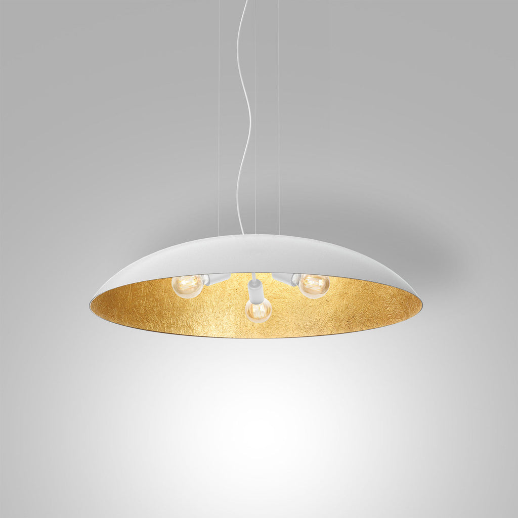 żyrandol Compo flat (dia 1000) white/gold 3xE27