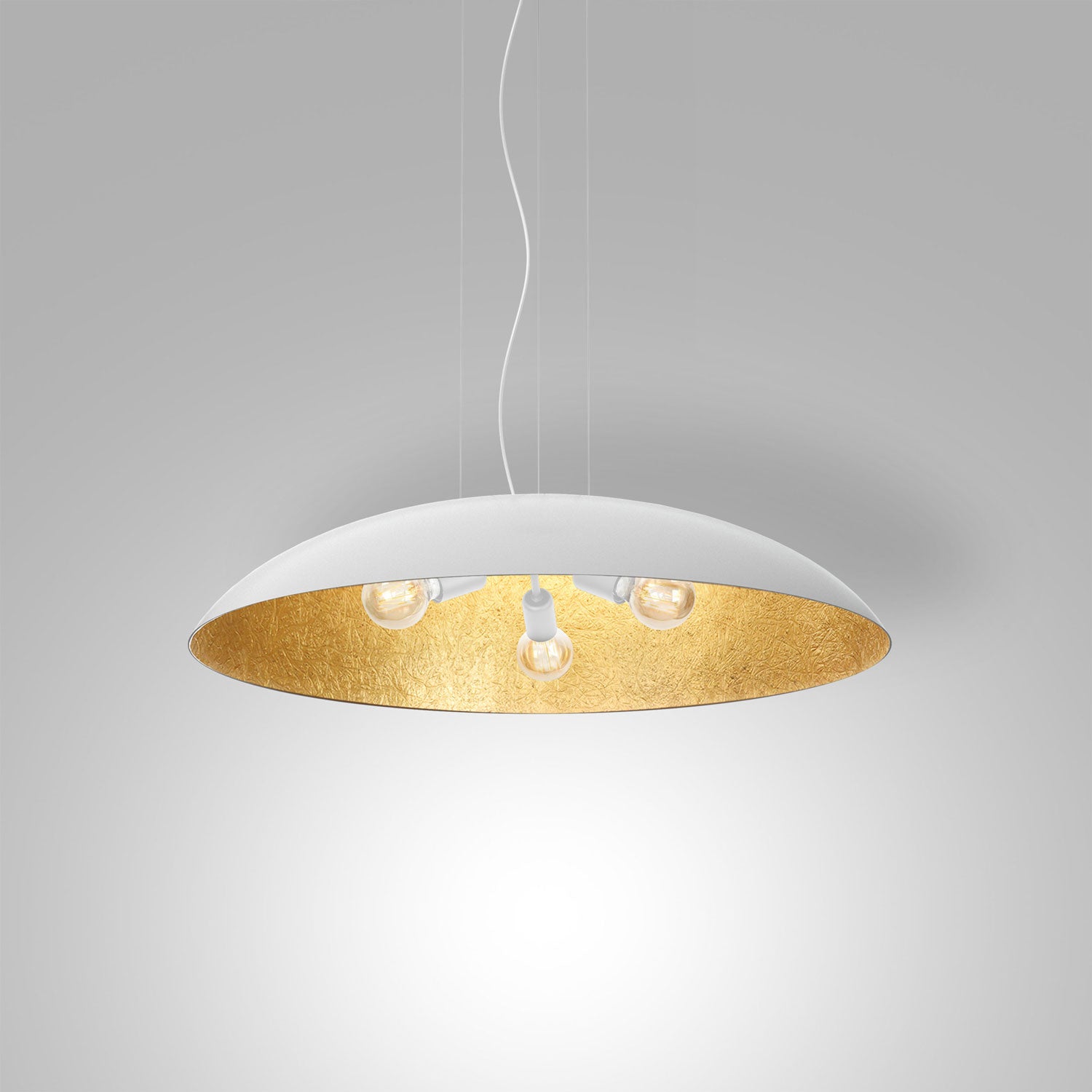 żyrandol Compo flat (dia 1000) white/gold 3xE27