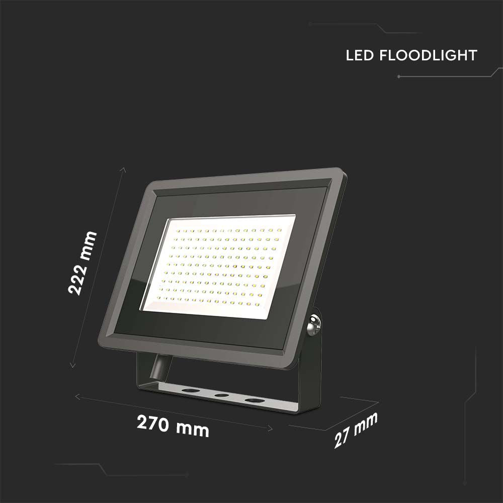 100W Naświetlacz LED / Seria: F-Class / Barwa:4000K / Obudowa: Czarna