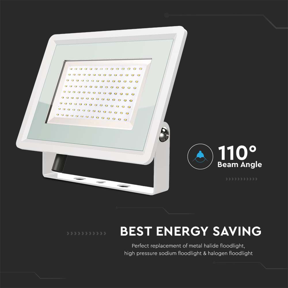 100W Naświetlacz LED / Seria: F-Class / Barwa:4000K / Obudowa: Biała