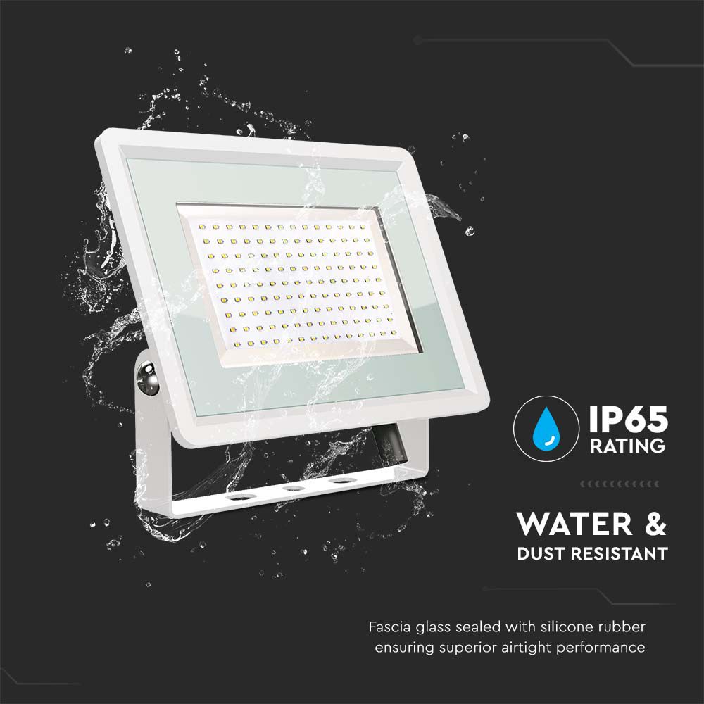 100W Naświetlacz LED / Seria: F-Class / Barwa:4000K / Obudowa: Biała