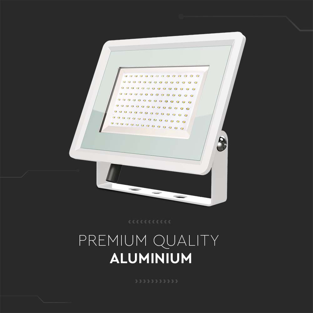 100W Naświetlacz LED / Seria: F-Class / Barwa:6500K / Obudowa: Biała