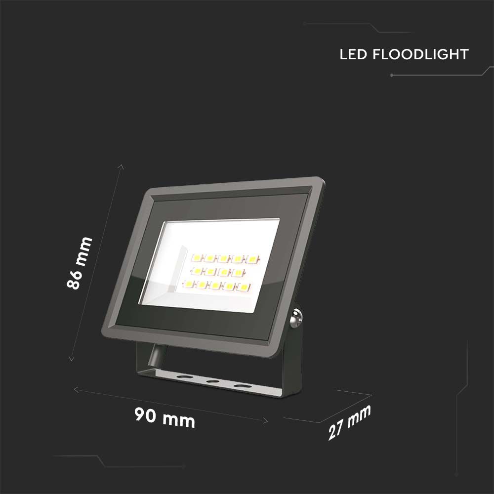 10W Naświetlacz LED / Seria: F-Class / Barwa:3000K / Obudowa: Czarna