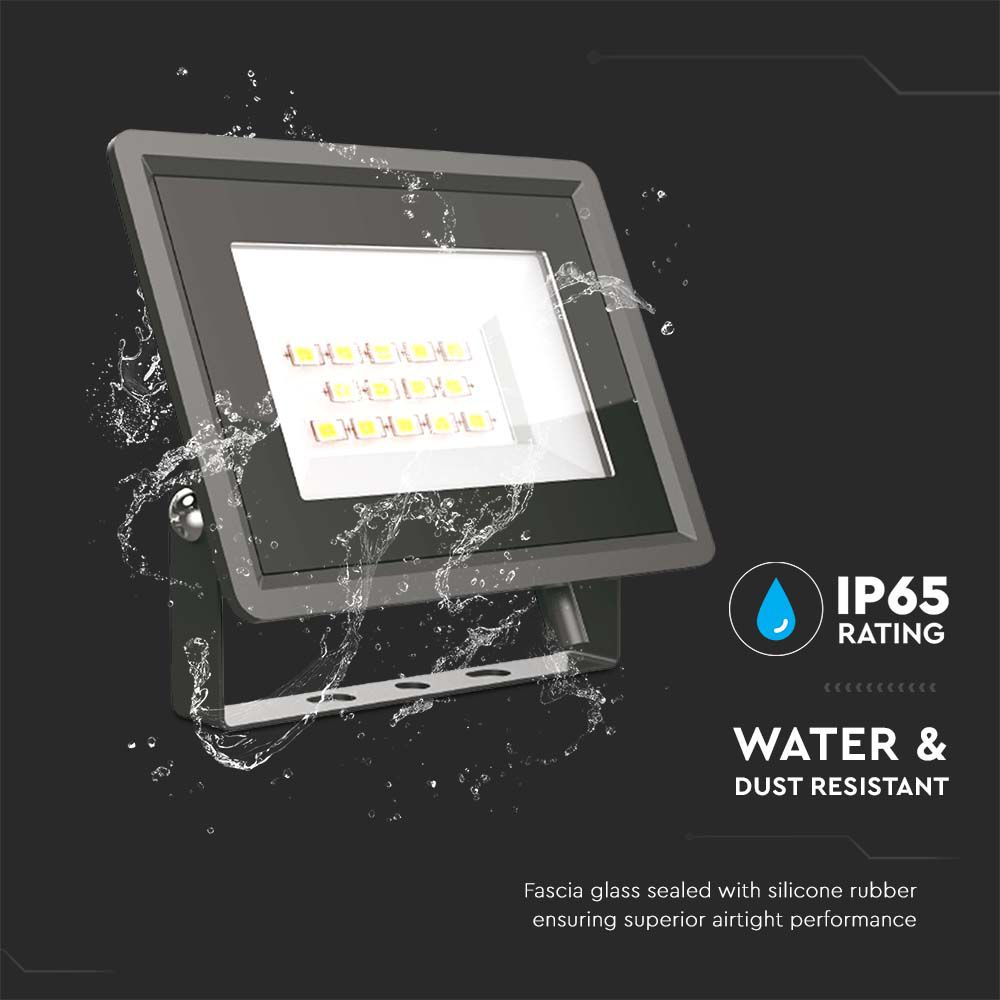 10W Naświetlacz LED / Seria: F-Class / Barwa:3000K / Obudowa: Czarna