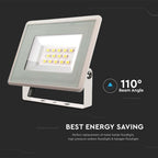 10W Naświetlacz LED / Seria: F-Class / Barwa:6500K / Obudowa: Biała