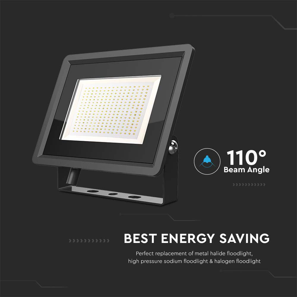 200W Naświetlacz LED / Seria: F-Class / Barwa:6500K / Obudowa: Czarna