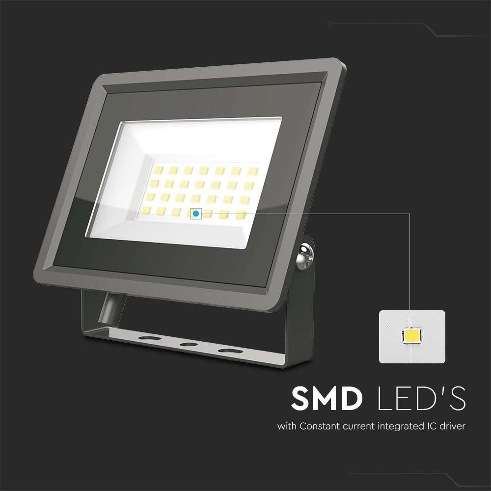 20W Naświetlacz LED / Seria: F-Class / Barwa:4000K / Obudowa: Czarna