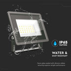 20W Naświetlacz LED / Seria: F-Class / Barwa:4000K / Obudowa: Czarna