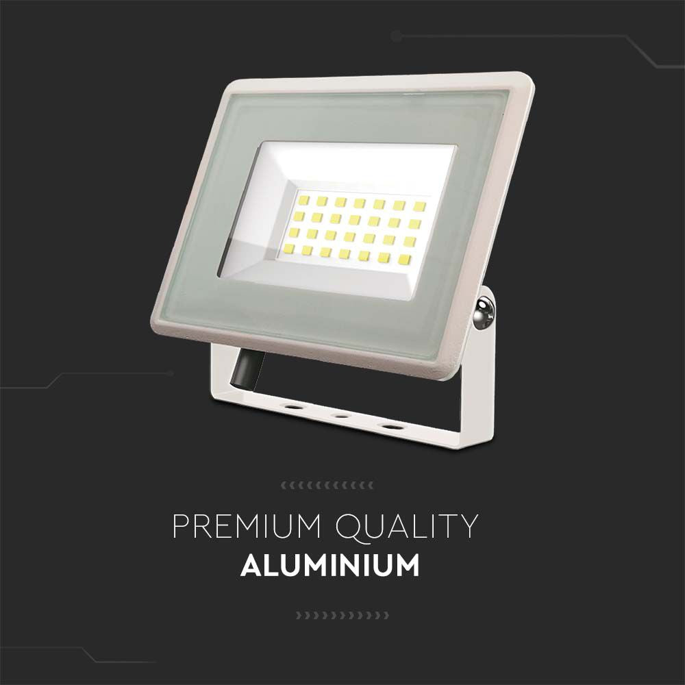 20W Naświetlacz LED / Seria: F-Class / Barwa:4000K / Obudowa: Biała