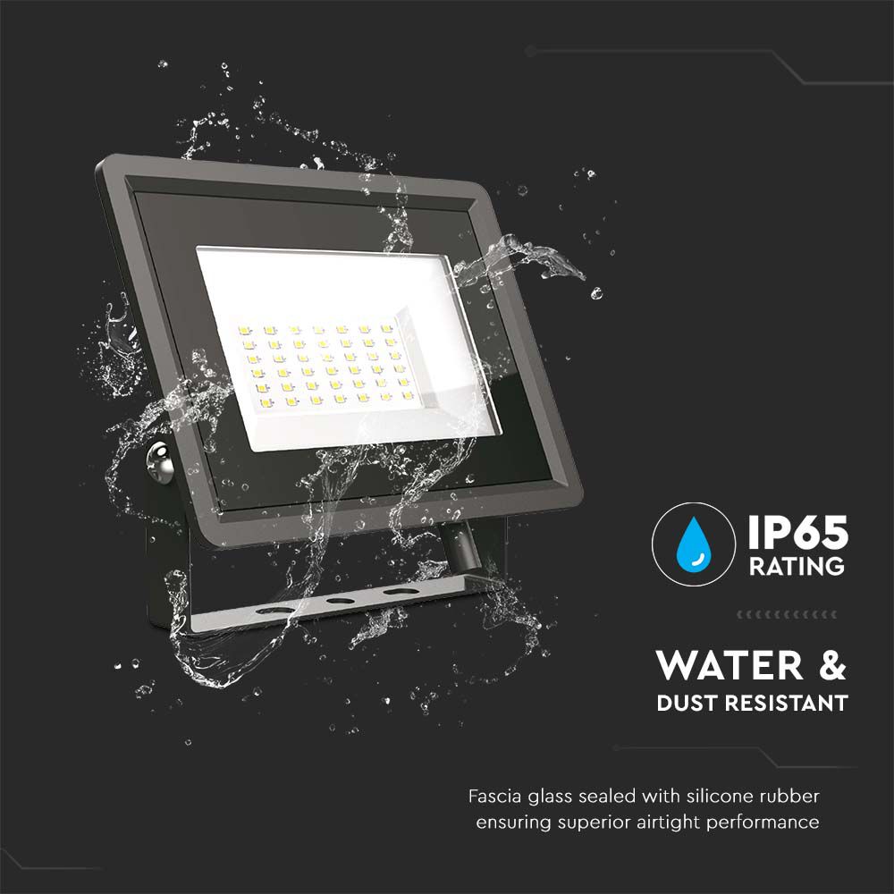 30W Naświetlacz LED / Seria: F-Class / Barwa:4000K / Obudowa: Czarna