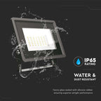 30W Naświetlacz LED / Seria: F-Class / Barwa:6500K / Obudowa: Czarna