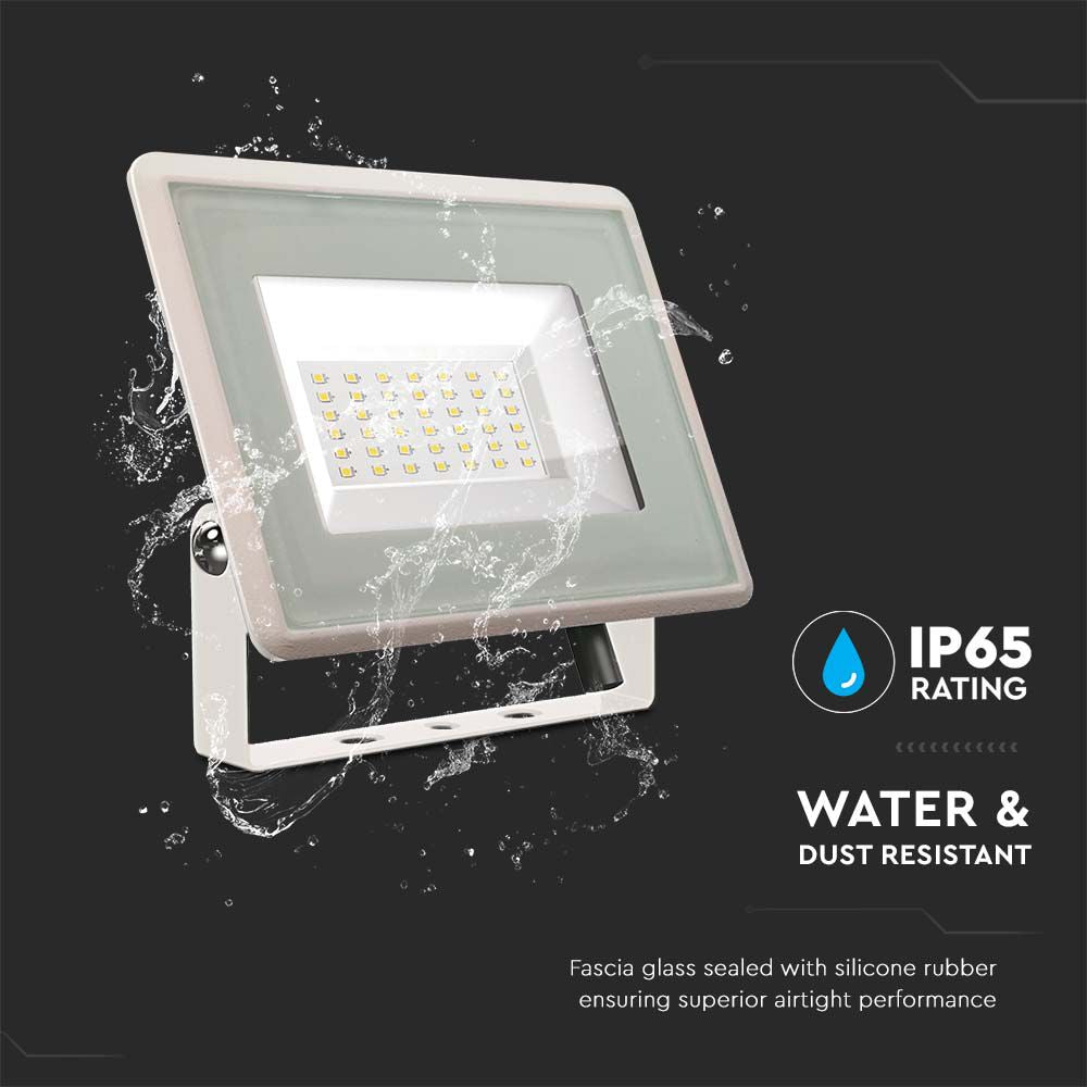 30W Naświetlacz LED / Seria: F-Class / Barwa:3000K / Obudowa: Biała