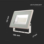 30W Naświetlacz LED / Seria: F-Class / Barwa:4000K / Obudowa: Biała