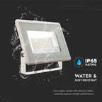 30W Naświetlacz LED / Seria: F-Class / Barwa:6500K / Obudowa: Biała