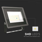 50W Naświetlacz LED / Seria: F-Class / Barwa:4000K / Obudowa: Czarna