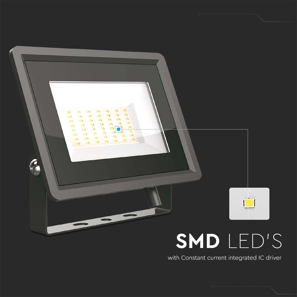 50W Naświetlacz LED / Seria: F-Class / Barwa:6500K / Obudowa: Czarna