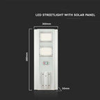 33W Lampa uliczna solarna z czujnikiem ruchu / Barwa:6400K / Obudowa: Srebrna